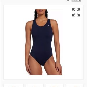 Brand new black one piece bathing suit
